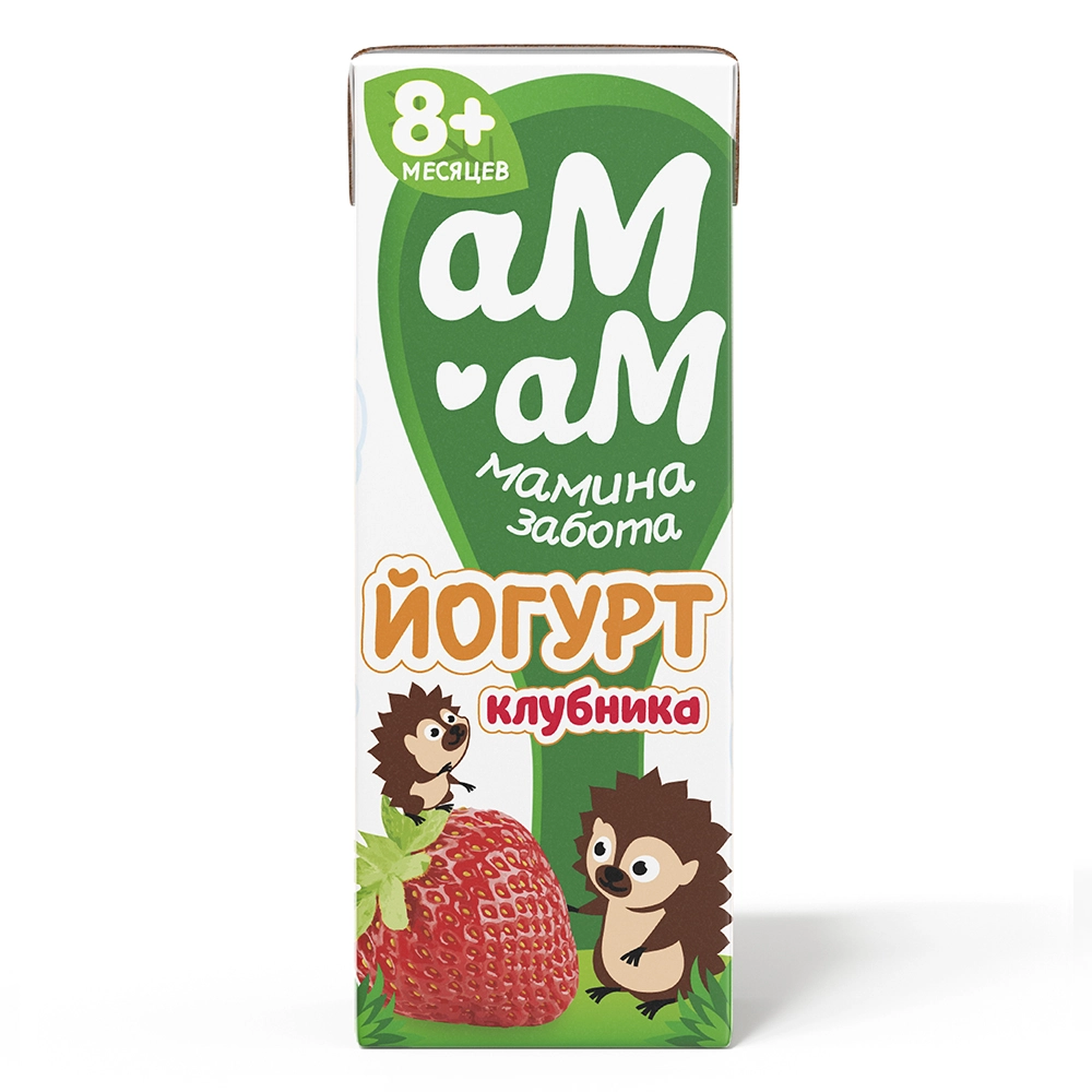 АМАМ Биойогурт клубника, 210г